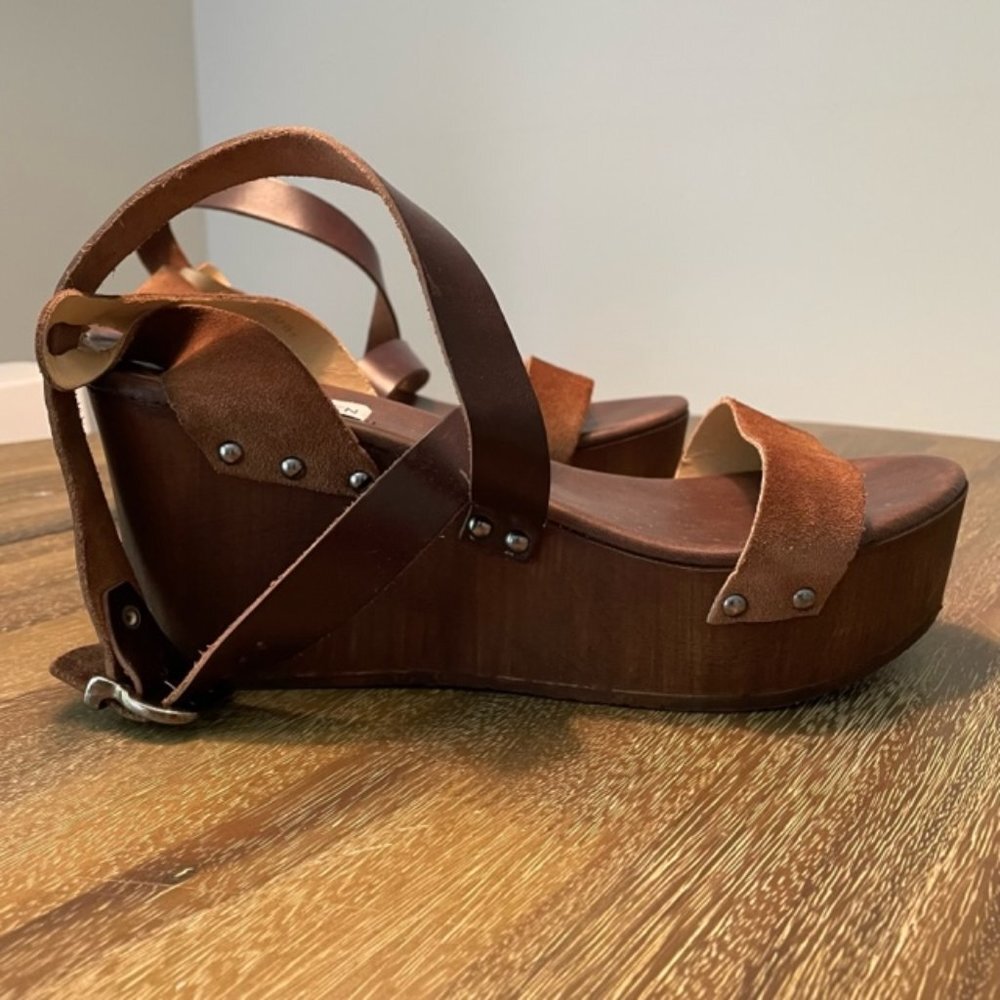 Steve Madden Dreahh Wedge Sandals Size 10